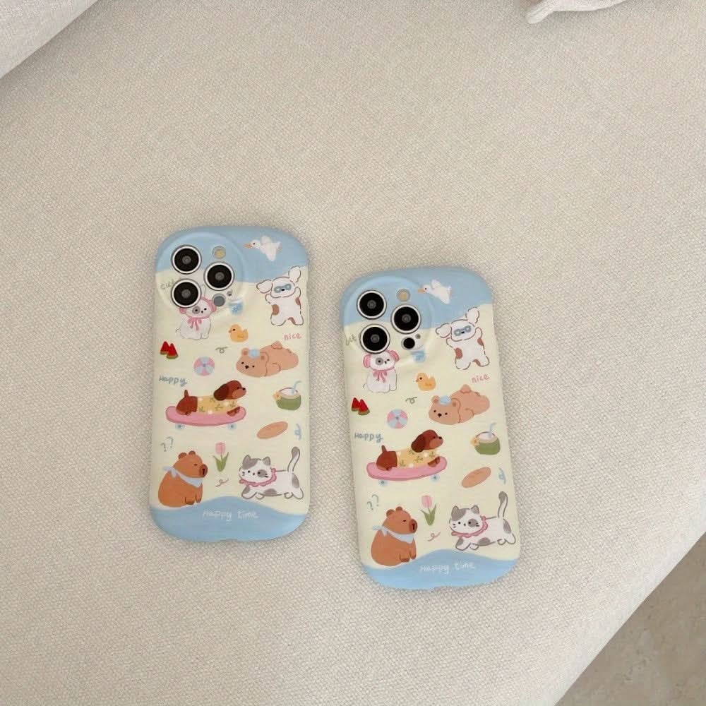 Cartoon Dachshund TPU Phone iPhone Case