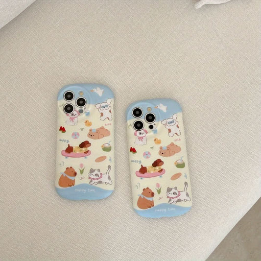 Cartoon Dachshund TPU Phone iPhone Case