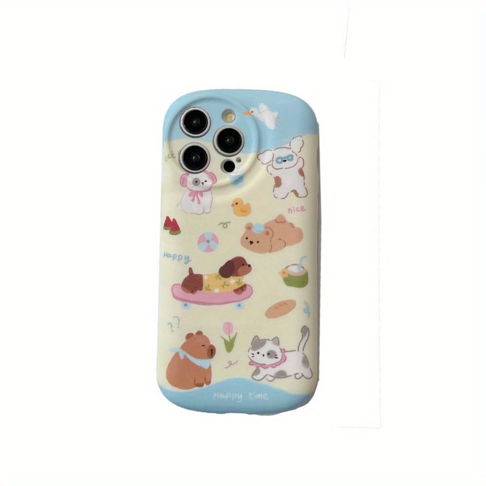Cartoon Dachshund TPU Phone iPhone Case
