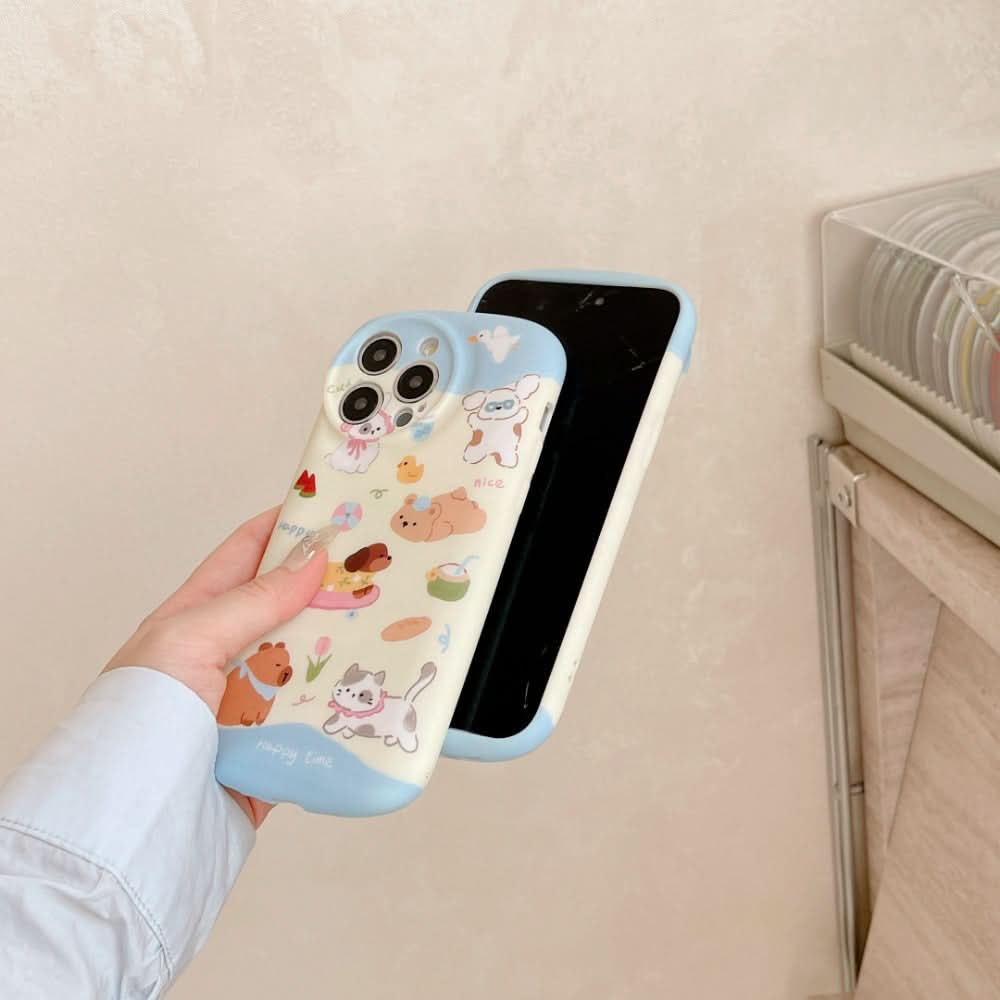 Cartoon Dachshund TPU Phone iPhone Case