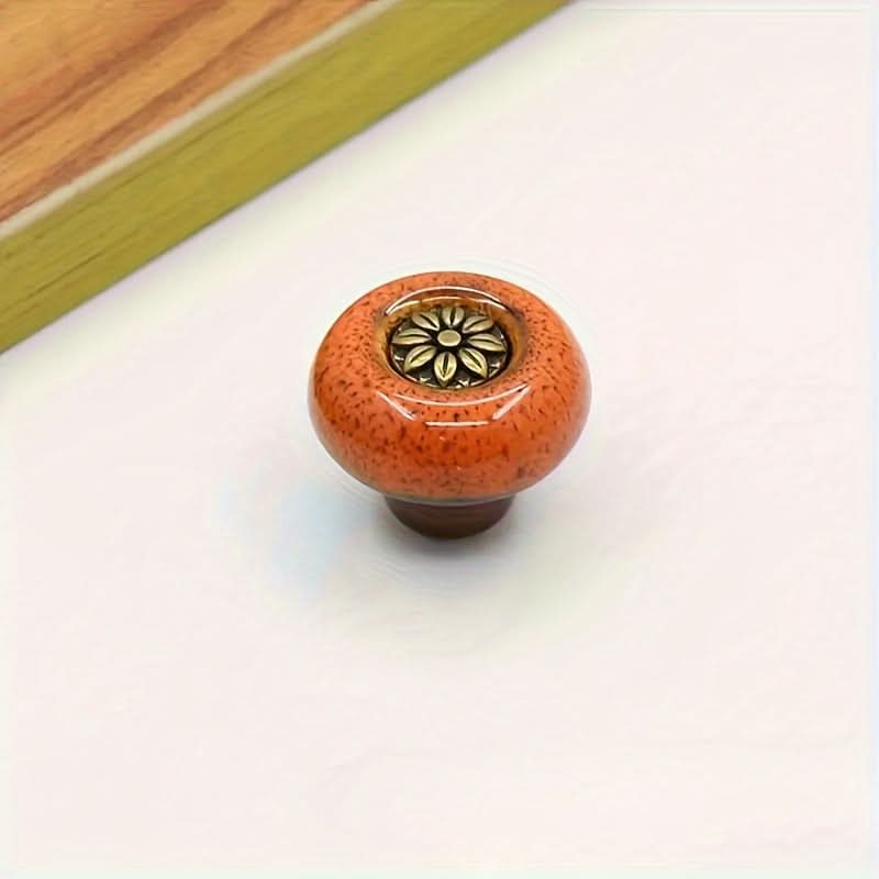 5-Pack Leopard Print Ceramic Cabinet Knobs