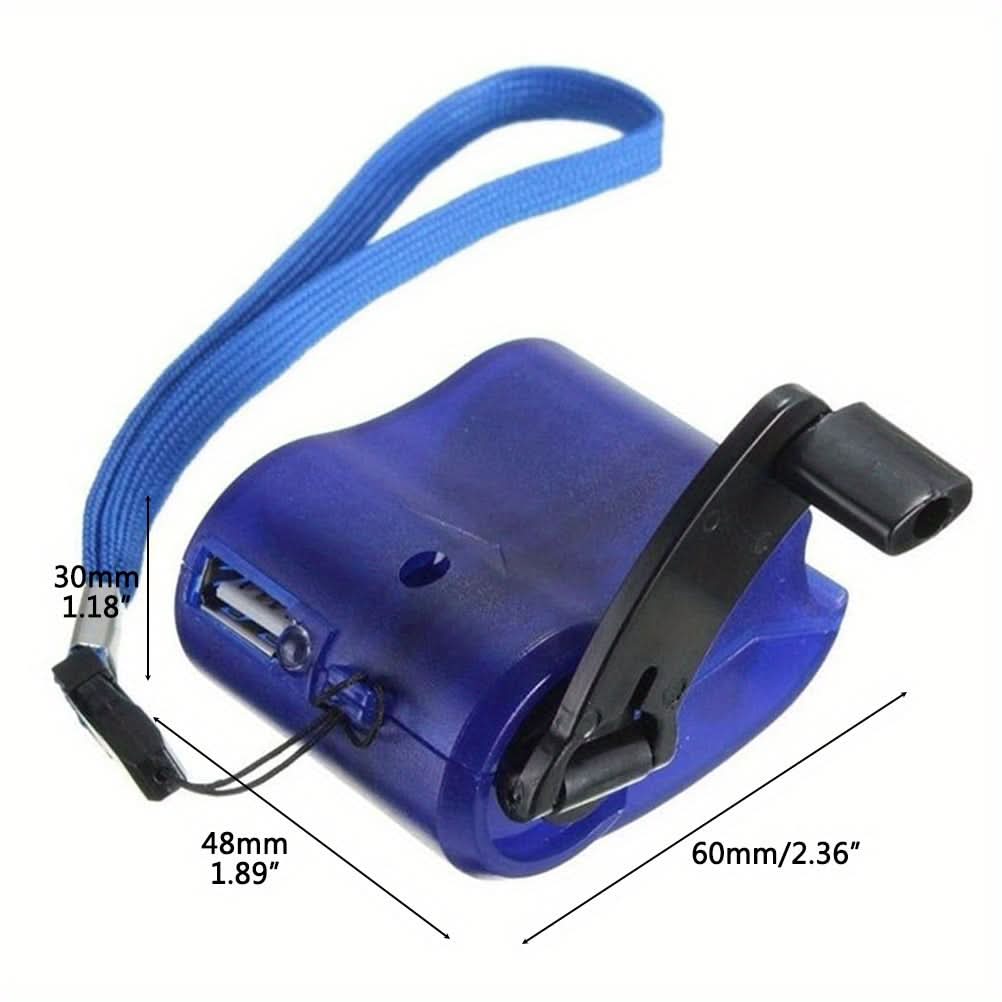 Mini Hand-Cranked USB Phone Charger