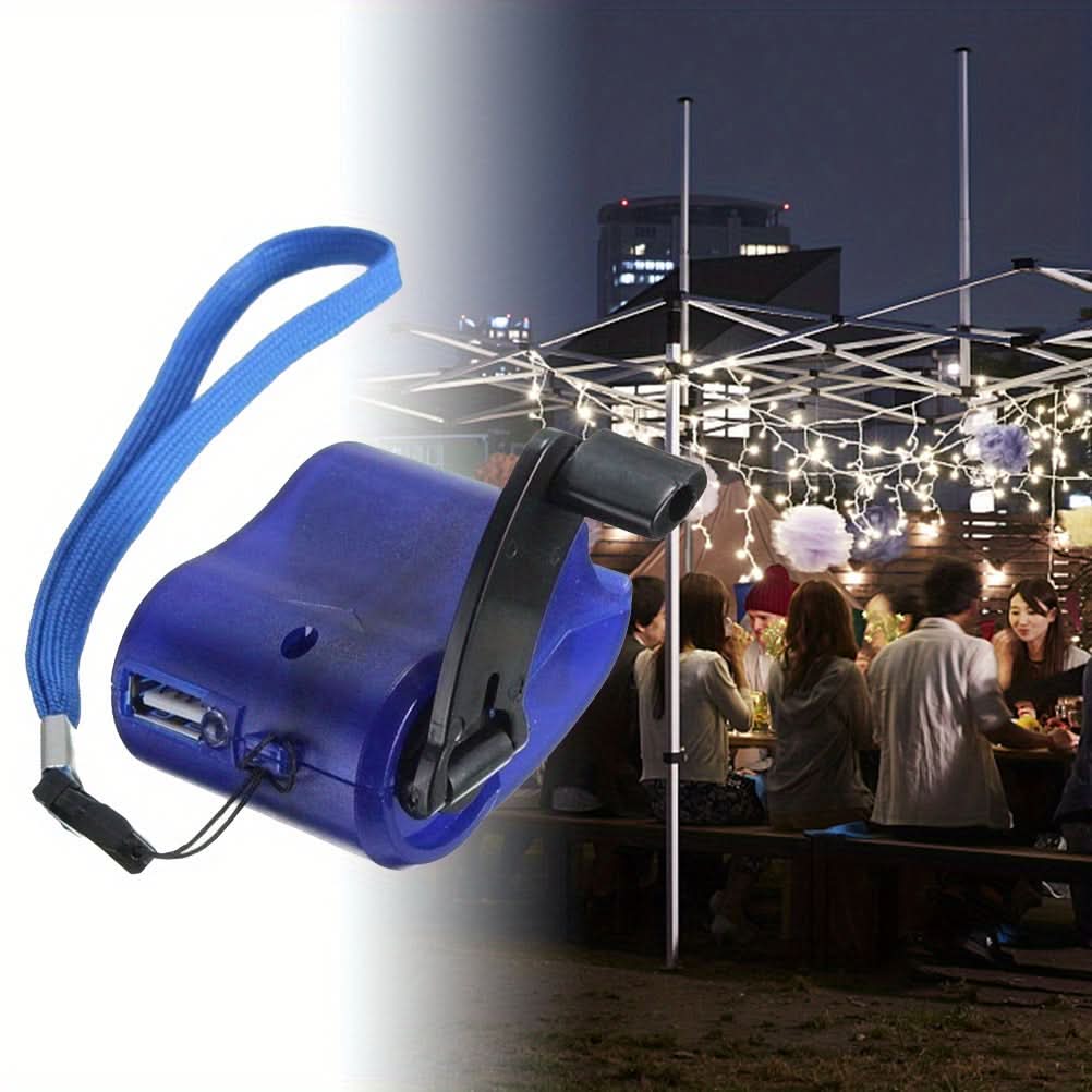 Mini Hand-Cranked USB Phone Charger