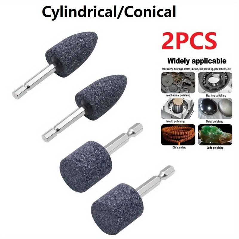 2-Piece Hexagonal Shaft Grinding Drill Tool