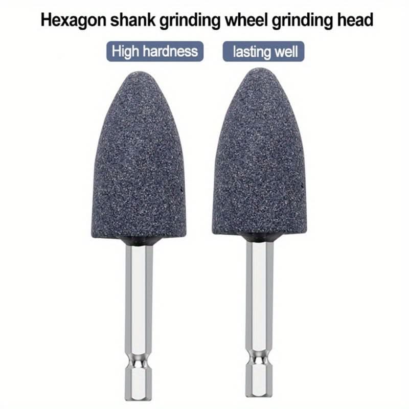 2-Piece Hexagonal Shaft Grinding Drill Tool