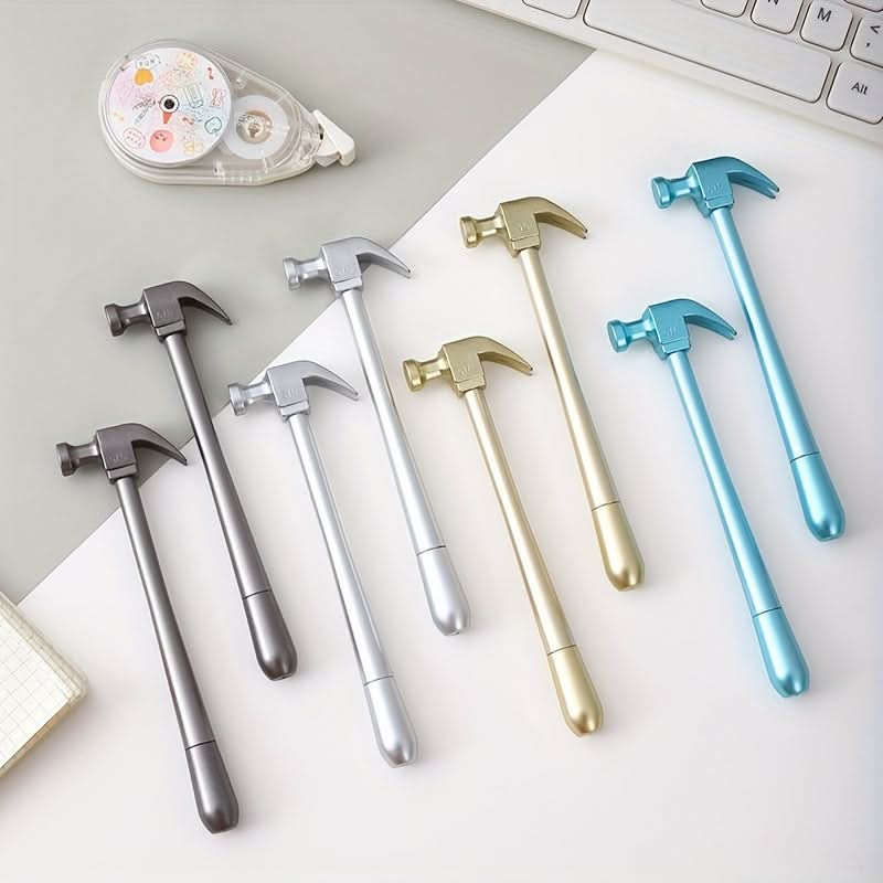 10-Pack Hammer-Shaped Gel Pens – Assorted Colors
