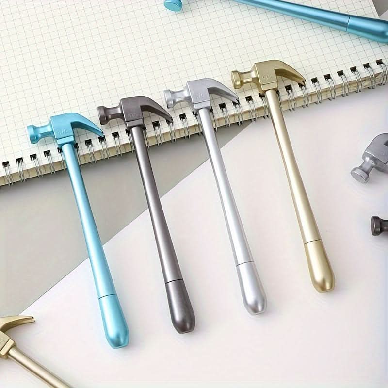 10-Pack Hammer-Shaped Gel Pens – Assorted Colors