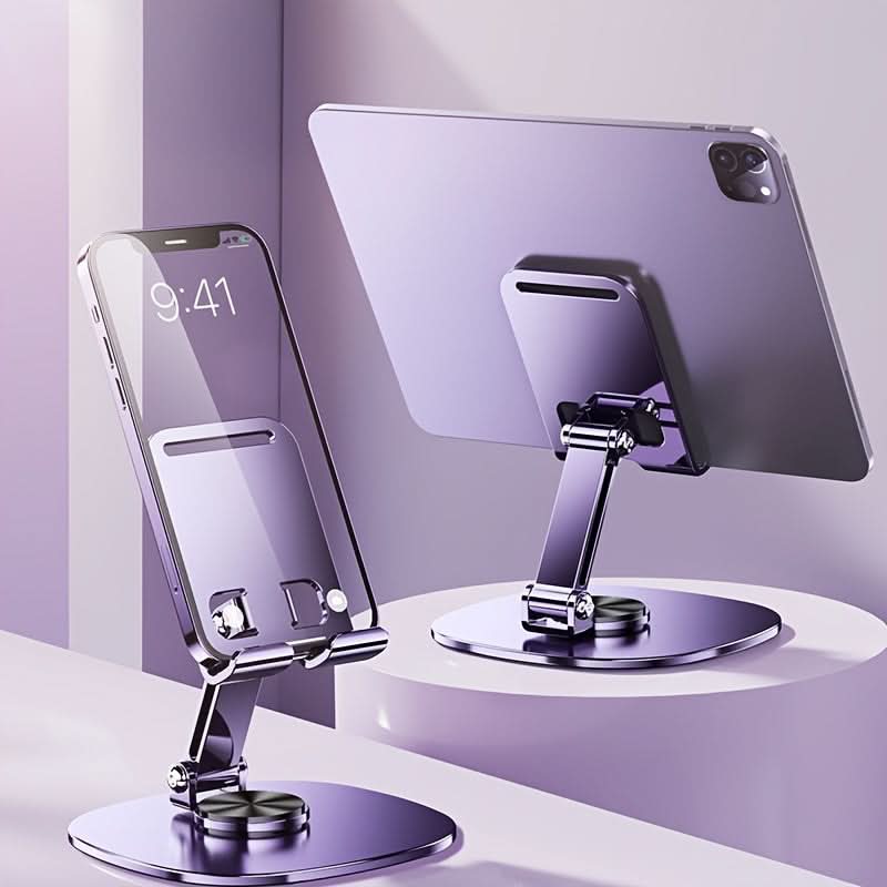 Adjustable Purple Metal Phone Stand for Tablets