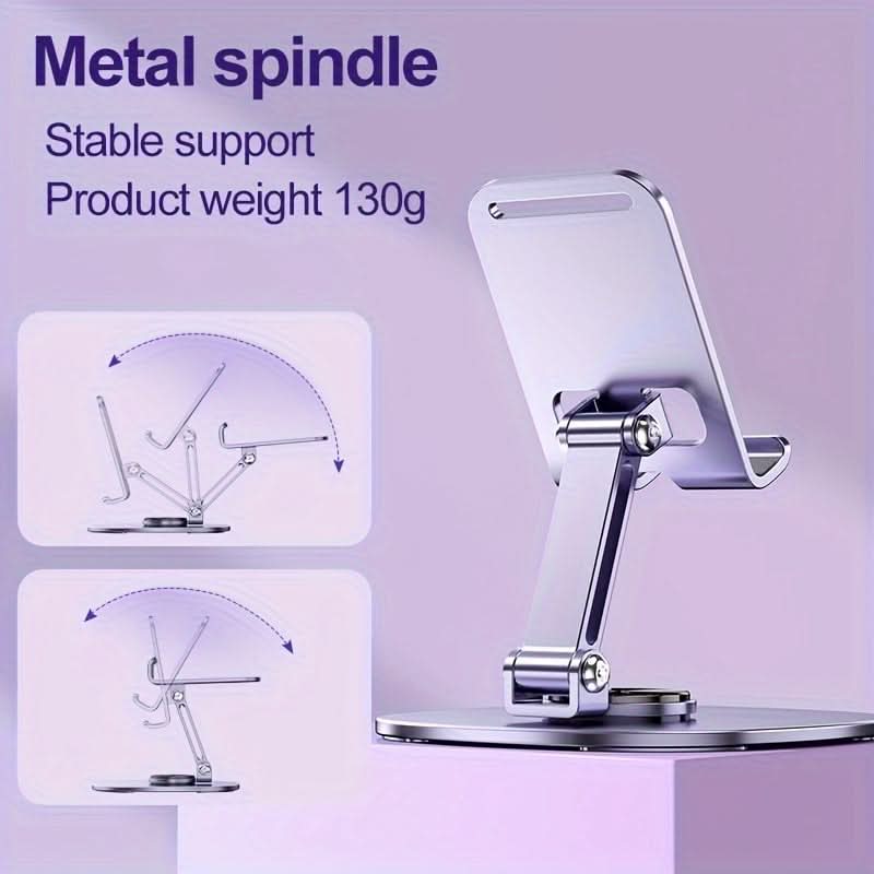 Adjustable Purple Metal Phone Stand for Tablets