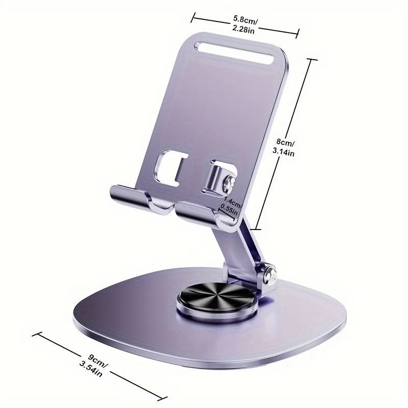 Adjustable Purple Metal Phone Stand for Tablets