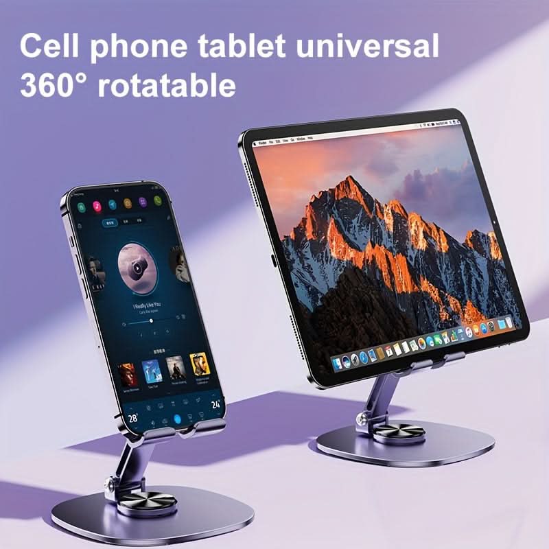Adjustable Purple Metal Phone Stand for Tablets