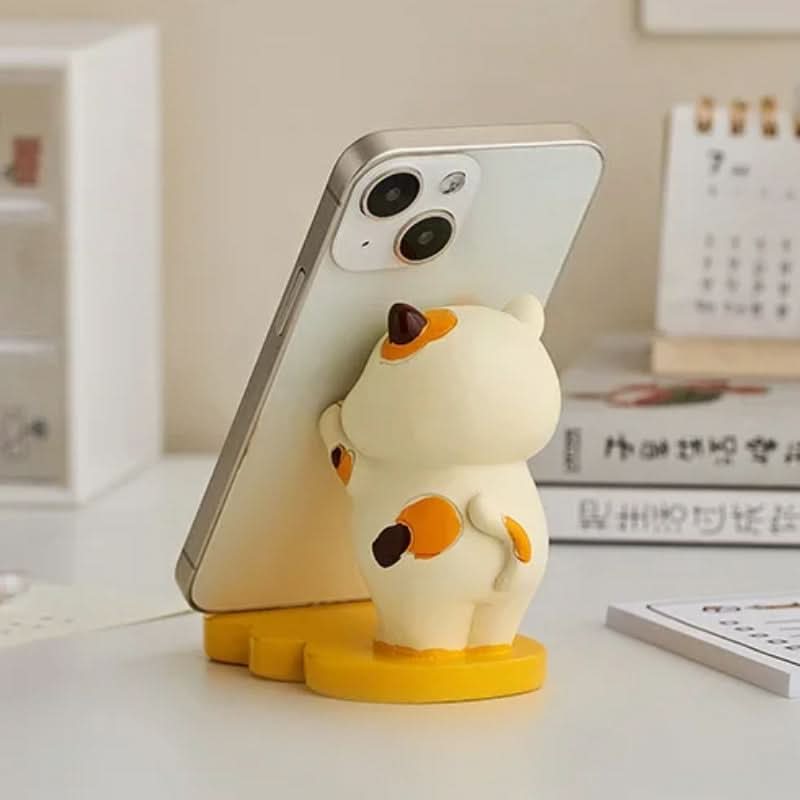Miniature Kitten Figurine - Cute Phone Stand & Desktop Decoration