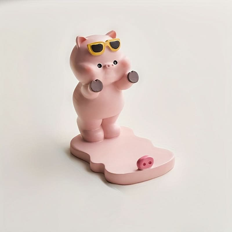 Miniature Kitten Figurine - Cute Phone Stand & Desktop Decoration