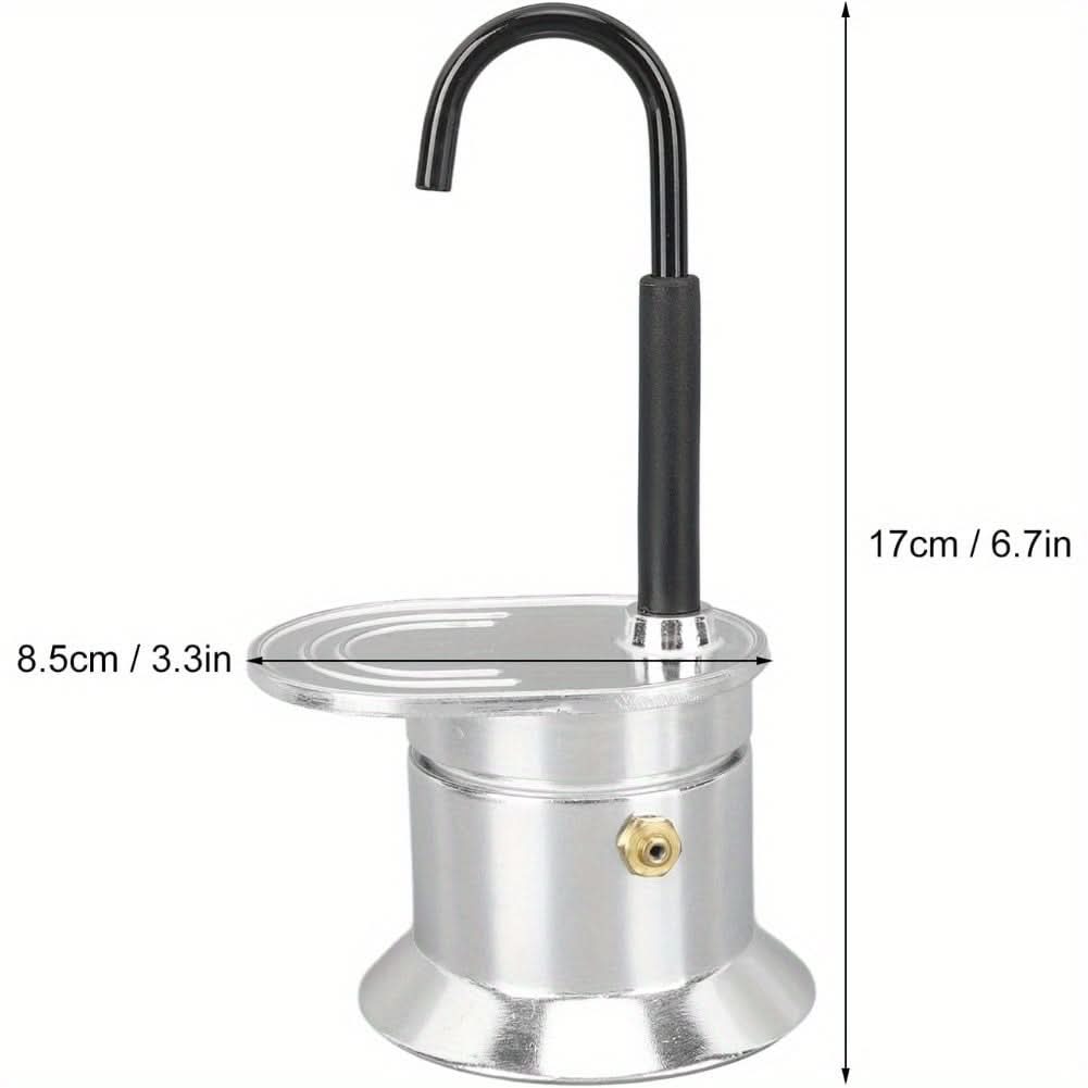 1-Cup Moka Coffee Maker - Mini Italian Stovetop Espresso Maker