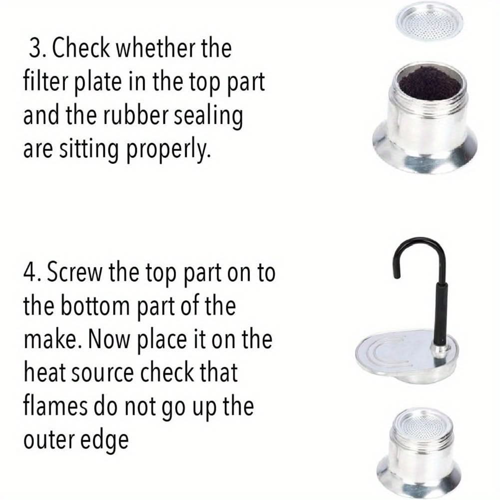 1-Cup Moka Coffee Maker - Mini Italian Stovetop Espresso Maker