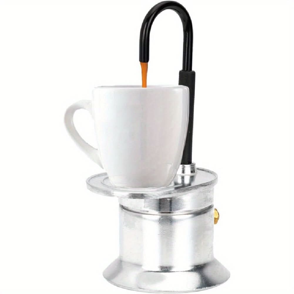 1-Cup Moka Coffee Maker - Mini Italian Stovetop Espresso Maker