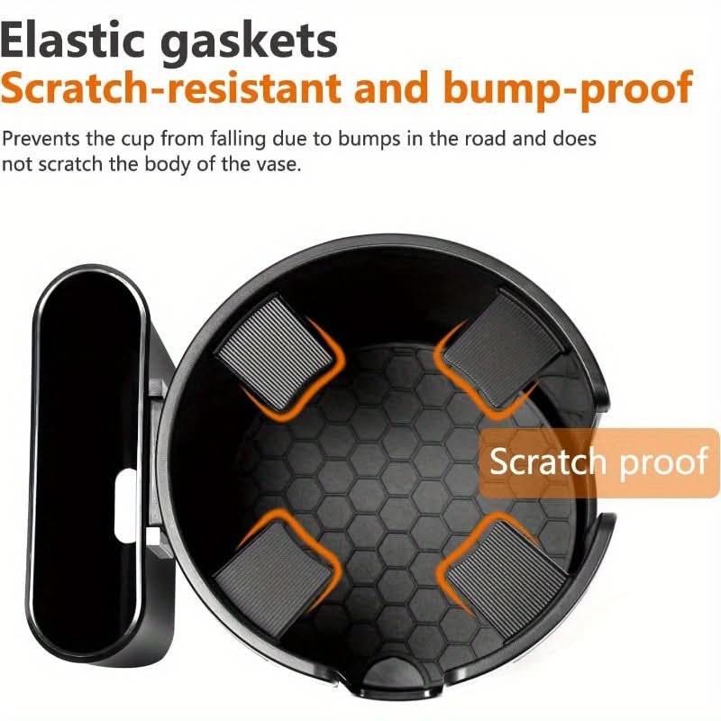 Adjustable Car Cup Holder Expander with Phone Mount