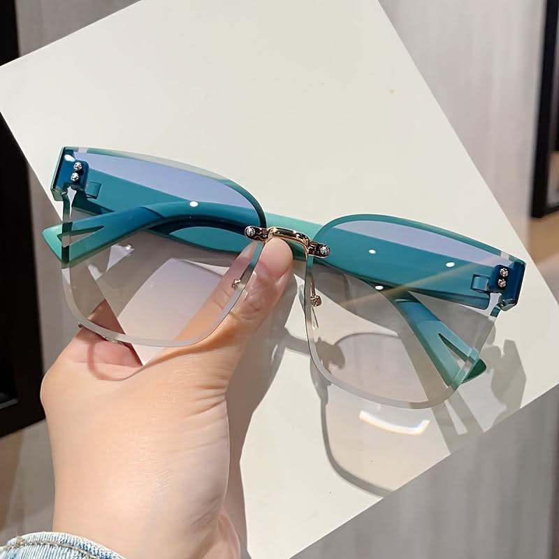 Square Rimless Gradient Sunglasses - Trendy Fashion Eyewear