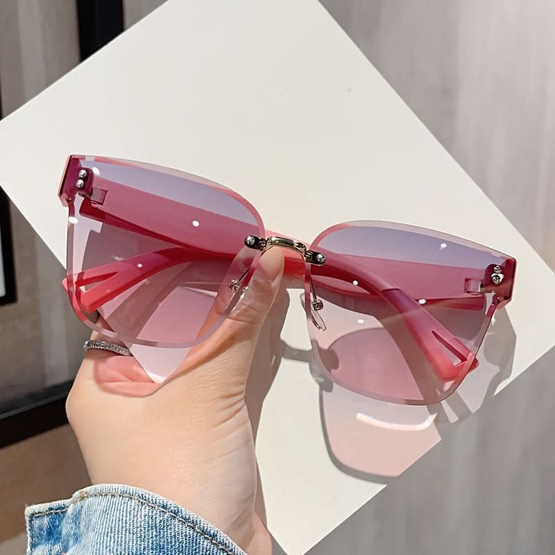 Square Rimless Gradient Sunglasses - Trendy Fashion Eyewear