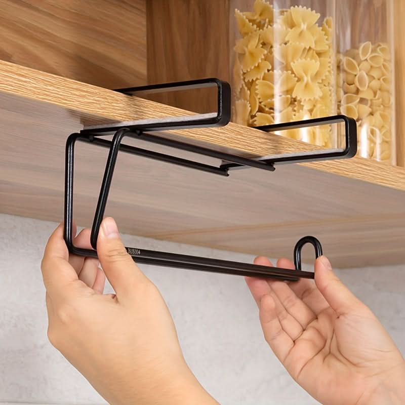 Self-Adhesive Carbon Steel Paper Towel Holder