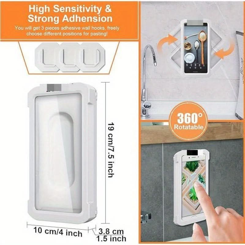 Waterproof Wall-Mount Shower Phone Holder