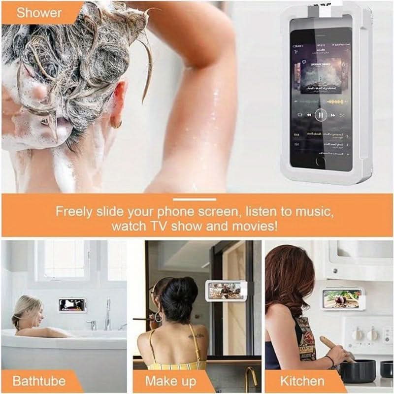 Waterproof Wall-Mount Shower Phone Holder