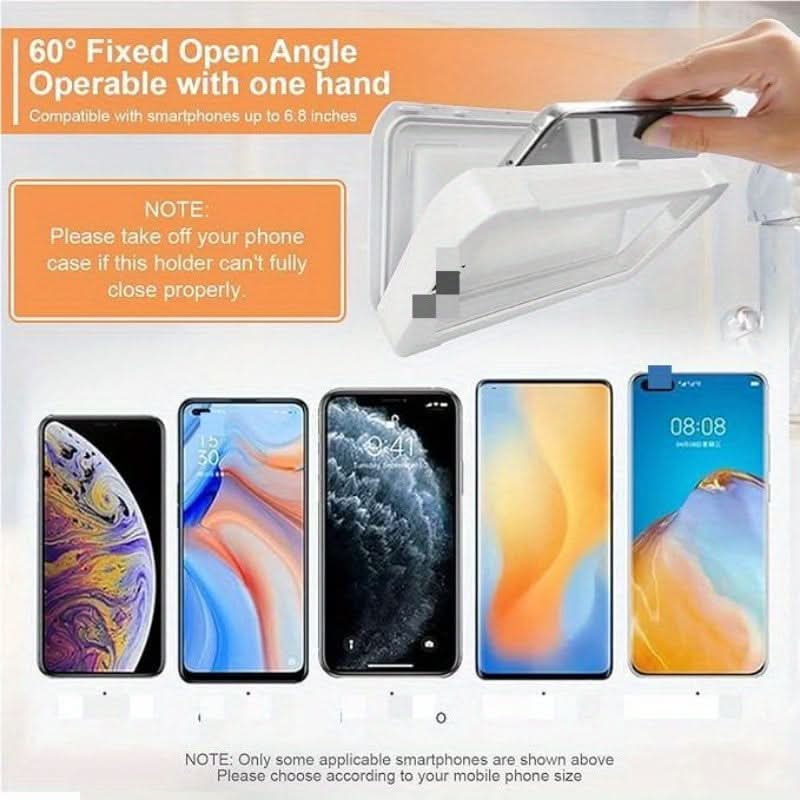 Waterproof Wall-Mount Shower Phone Holder
