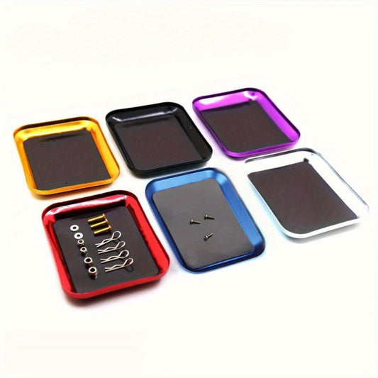 Pack of 2-Pcs Mini Metal Screw Trays for Tools