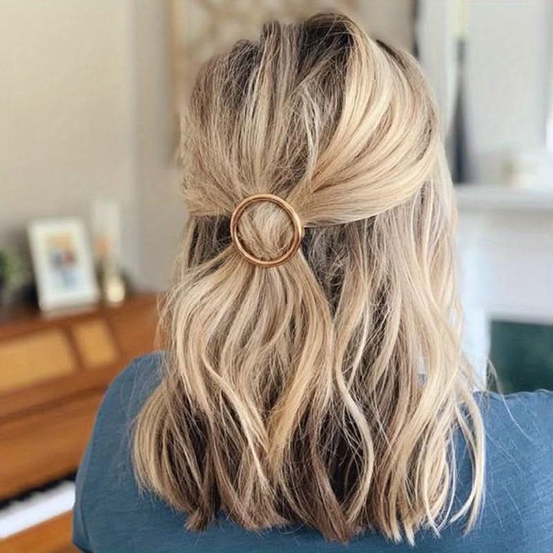 8pcs Gold & Silver Crystal Hair Clips Set