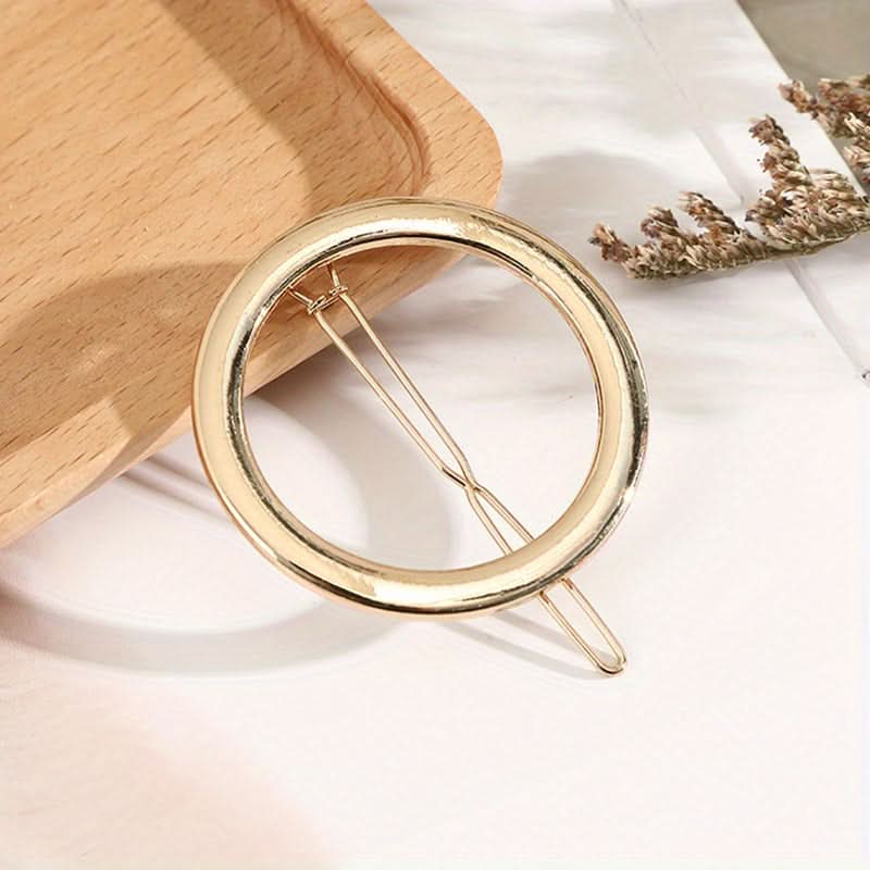 8pcs Gold & Silver Crystal Hair Clips Set