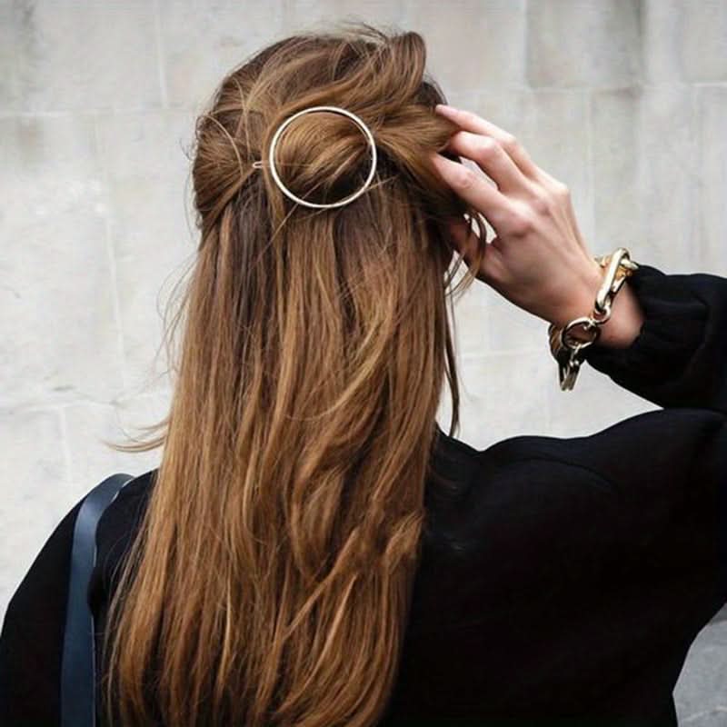 8pcs Gold & Silver Crystal Hair Clips Set