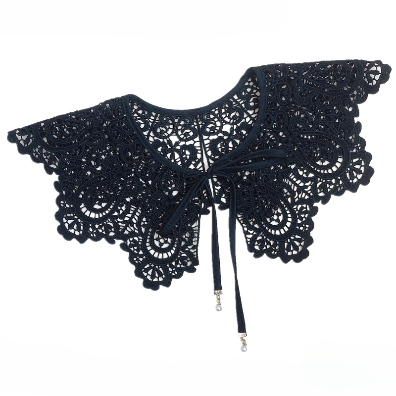 Elegant Detachable Lace Faux Collar Shawl