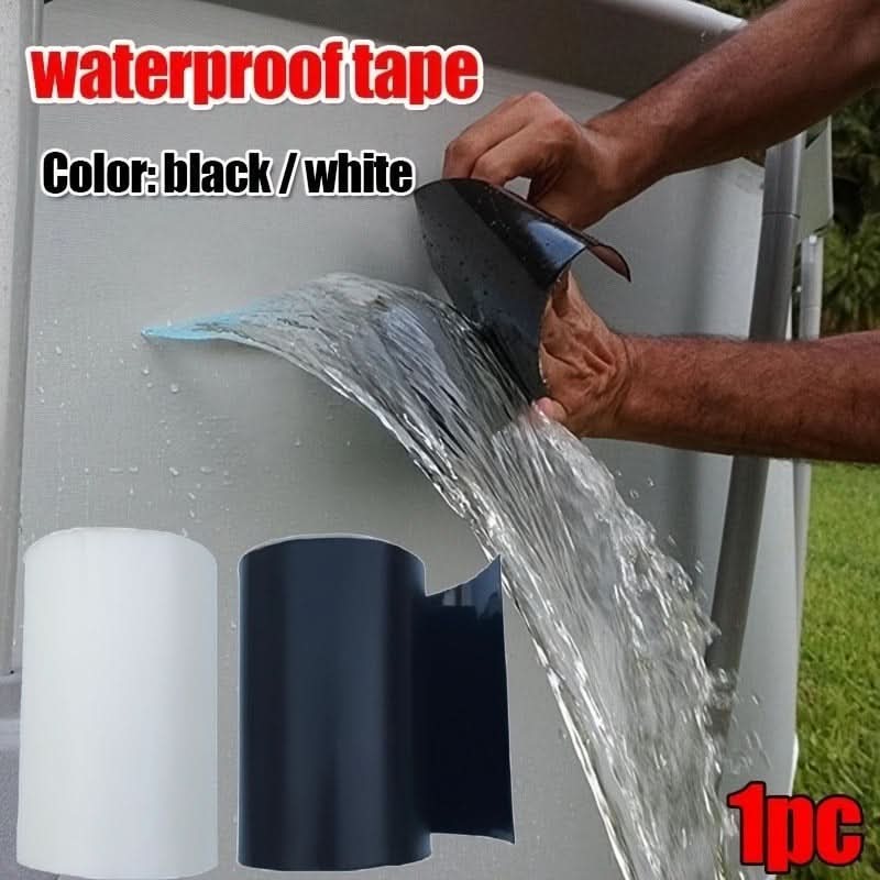 Wide Waterproof Sealant Tape - Heavy-Duty PVC Leak Repair