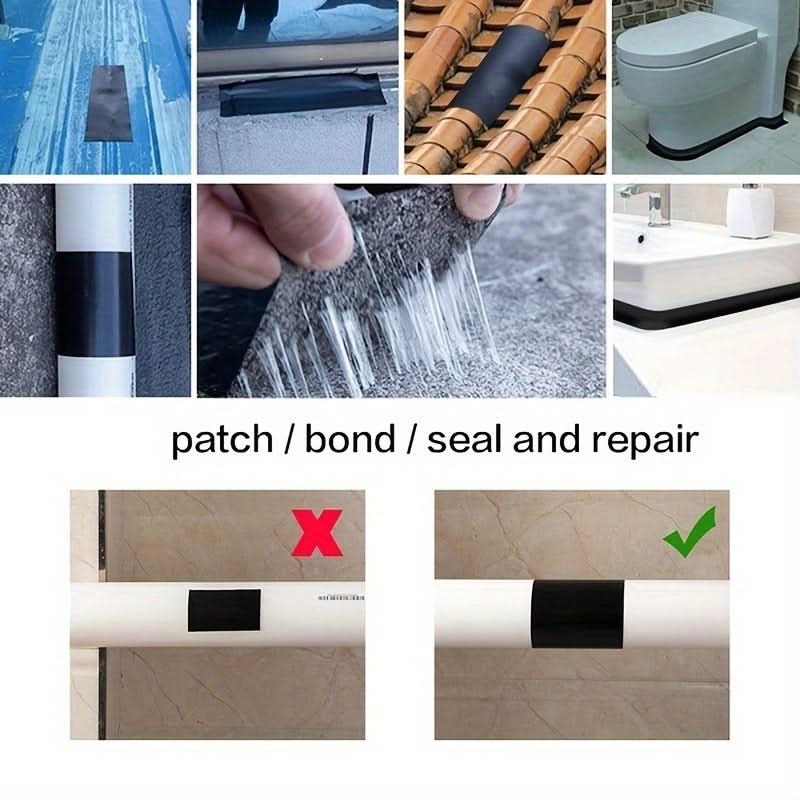 Wide Waterproof Sealant Tape - Heavy-Duty PVC Leak Repair