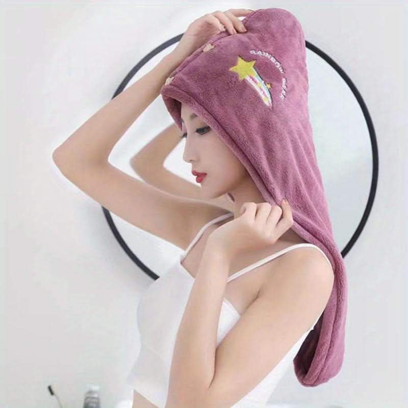 5PCS Quick-Dry Hair Towels for Women & Kids