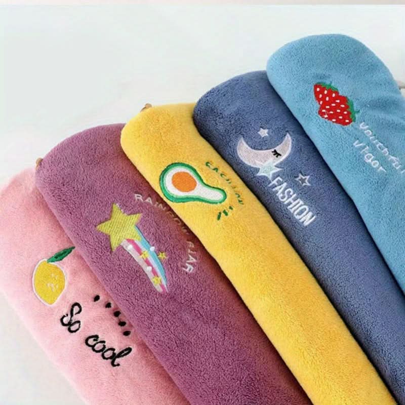 5PCS Quick-Dry Hair Towels for Women & Kids