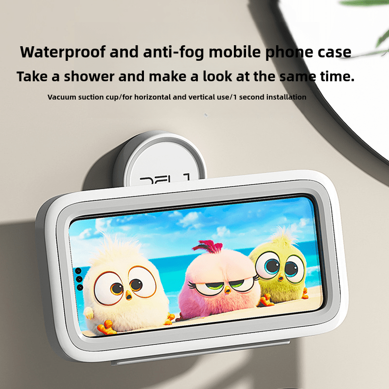Waterproof Wall-Mounted Phone Holder with Suction