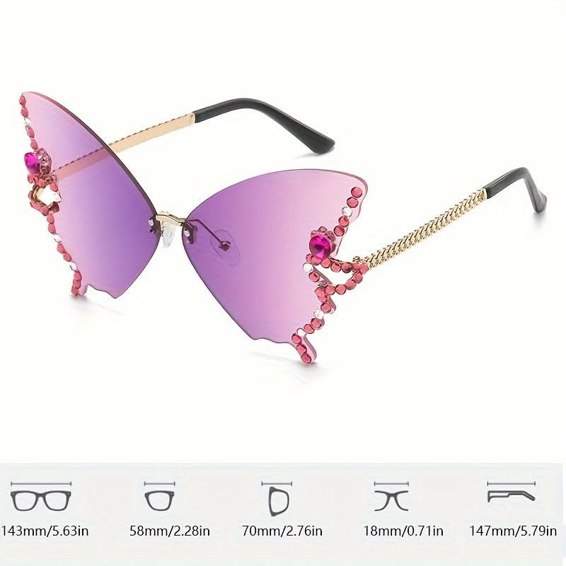 Butterfly Fashion Glasses – Trendy Sunshade for Beach & Party