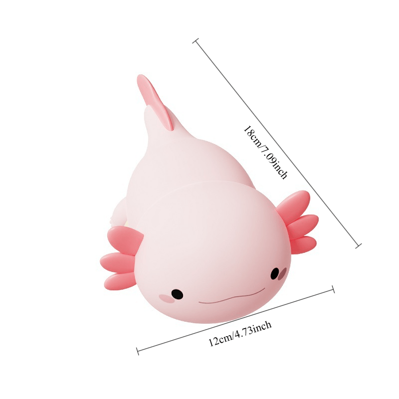 USB Rechargeable Axolotl LED Nightlight with Timer