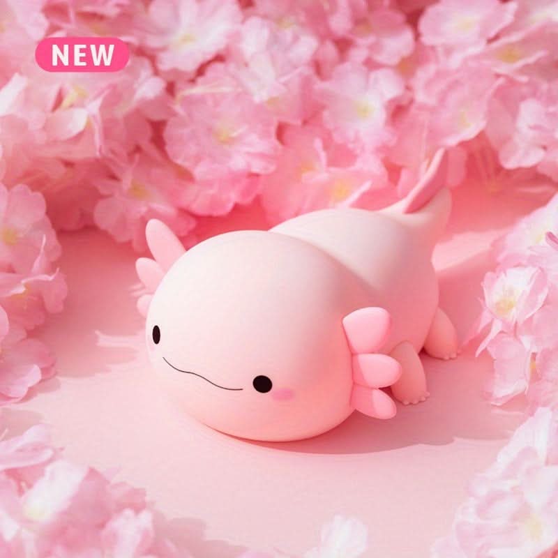 USB Rechargeable Axolotl LED Nightlight with Timer