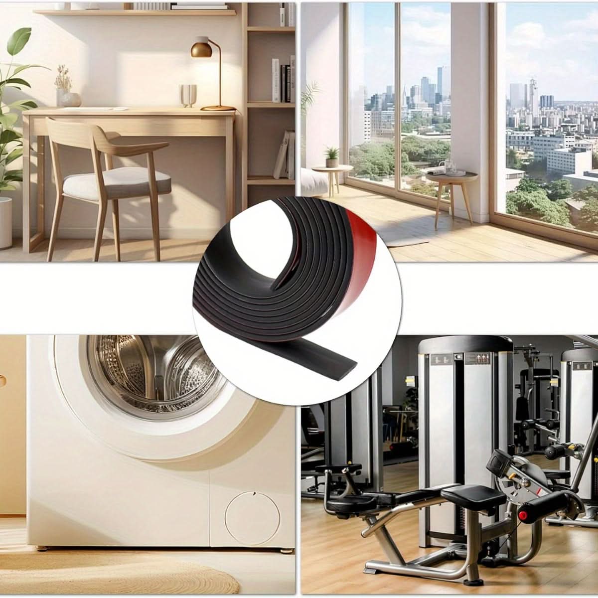 Waterproof Self-Adhesive Rubber Door Sealing Strip