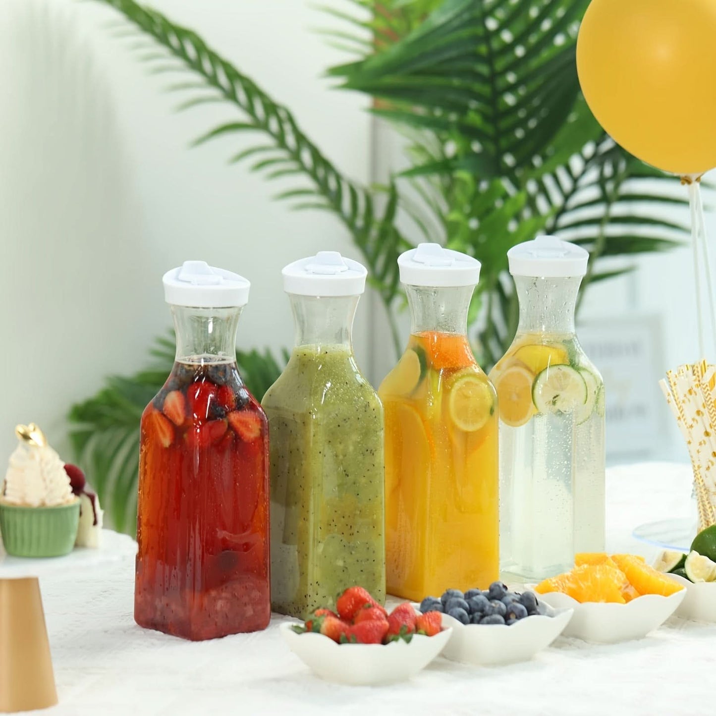 50.72oz Large Clear Plastic Storage Bottle
