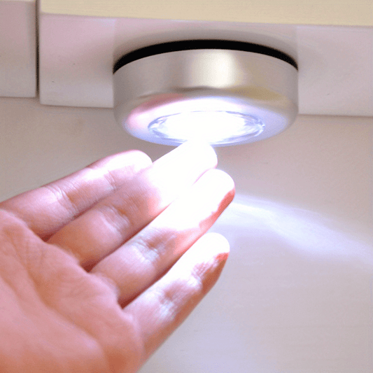 LED Touch Light Round - Cordless 3-LED Night Light