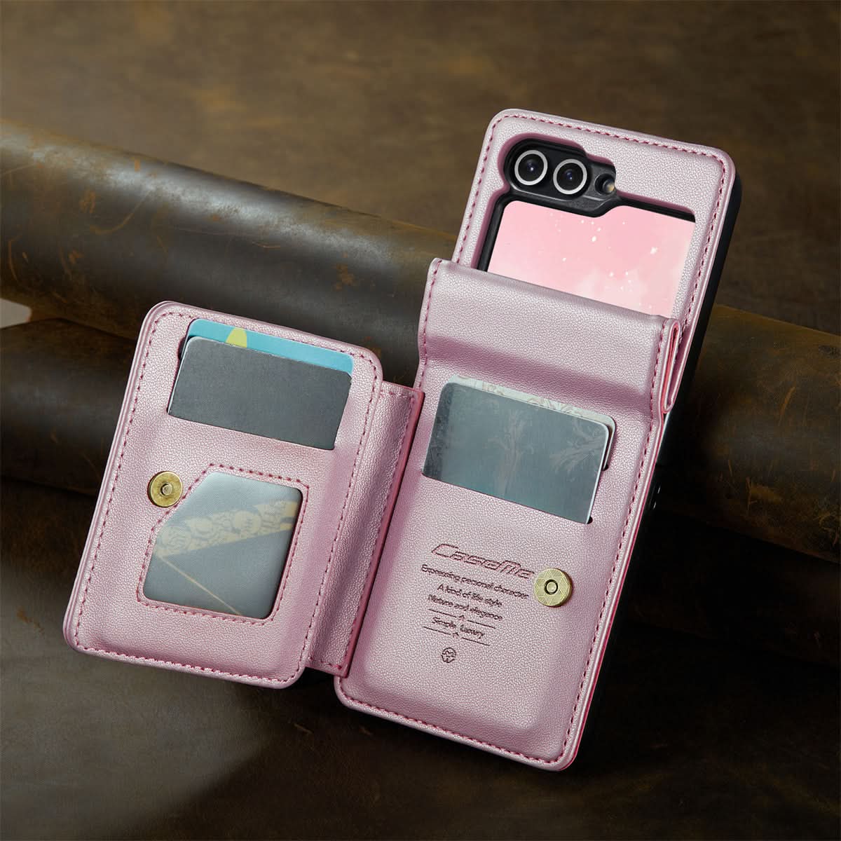 Premium Faux Leather RFID-Blocking Wallet Case for Samsung Galaxy Z Flip 6