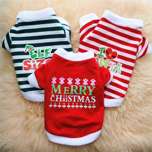 Festive Pet Christmas Sweater Set – Cozy Holiday Dog & Cat Outfits (3 pcs. Set)
