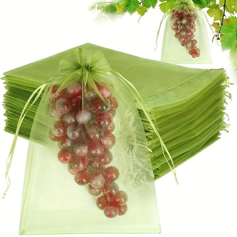 50pcs Green Fruit Protection Bags for Effective Pest Control