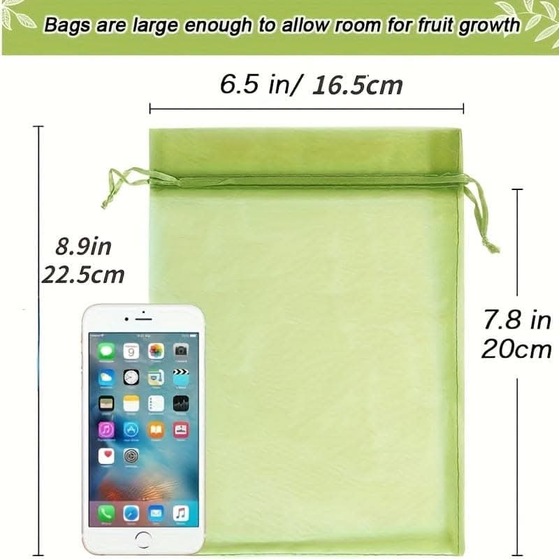 50pcs Green Fruit Protection Bags for Effective Pest Control