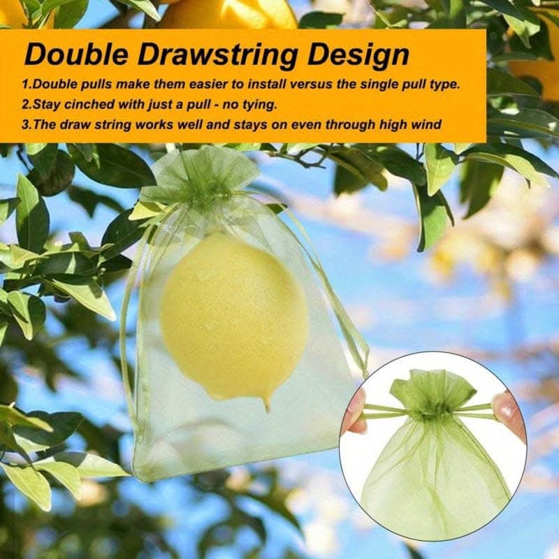 50pcs Green Fruit Protection Bags for Effective Pest Control