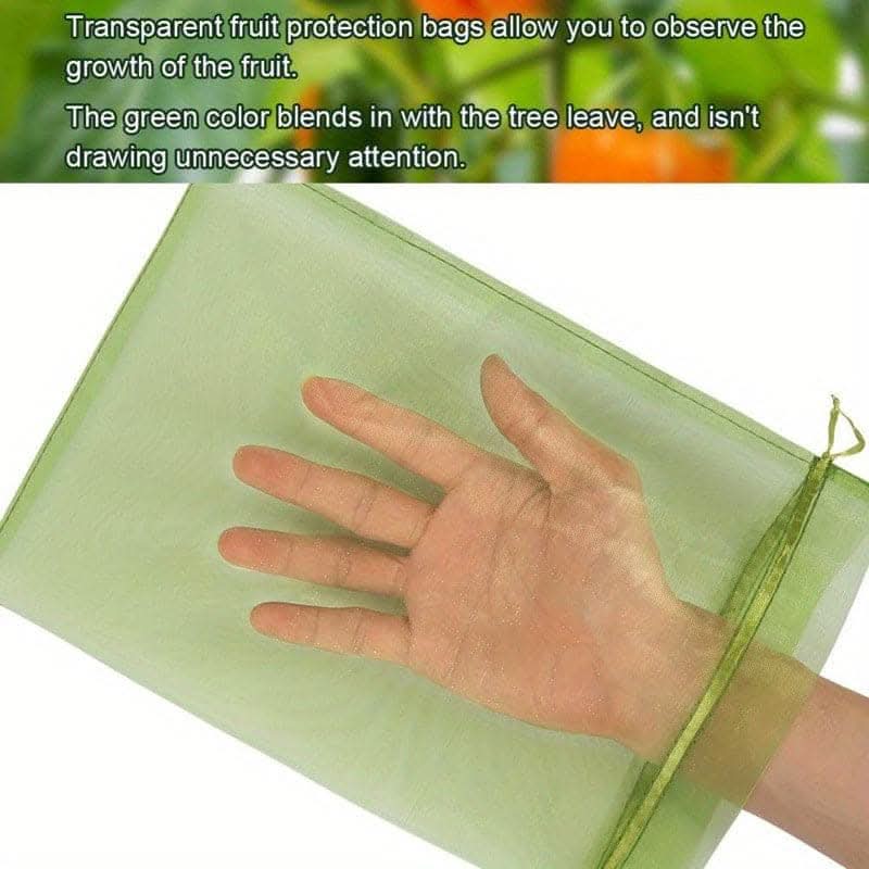 50pcs Green Fruit Protection Bags for Effective Pest Control