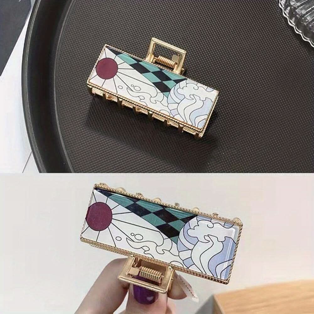 Elegant Matte Alloy Hair Claw Clip for Women